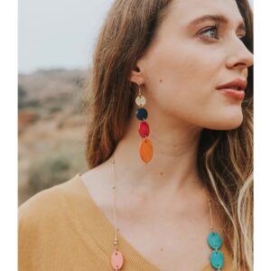 Ria Earrings - Multi Drop - Matr Boomie