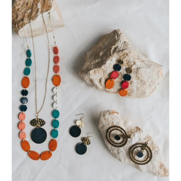 Ria Earrings - Multi Drop - Matr Boomie - Image 3