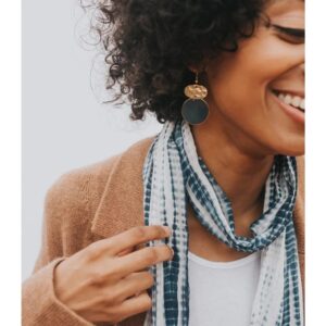 Ria Earrings - Cobalt Drop - Matr Boomie