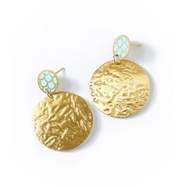 Dhavala Earrings - Gold Coin - Matr Boomie - Image 2