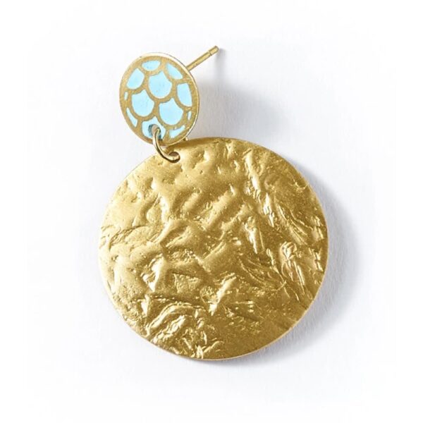 Dhavala Earrings - Gold Coin - Matr Boomie - Image 4
