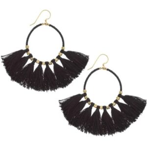 The Dreamer Earring, Black - Aid Through Trade