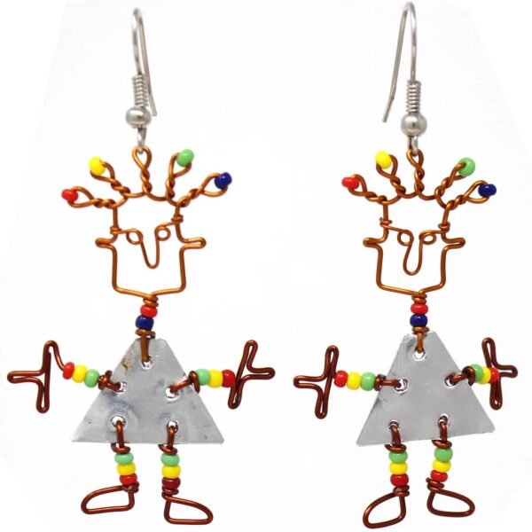 Tin Dancing Girl Earrings - Creative Alternatives