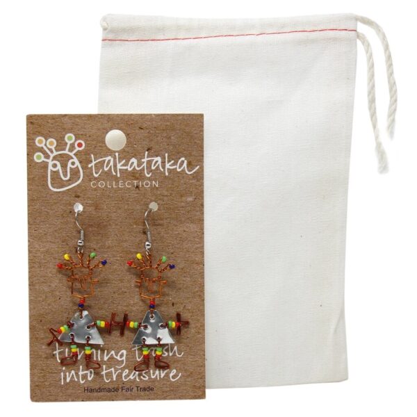 Tin Dancing Girl Earrings - Creative Alternatives - Image 3