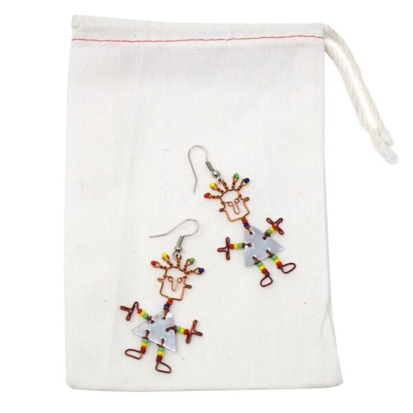 Tin Dancing Girl Earrings - Creative Alternatives - Image 4