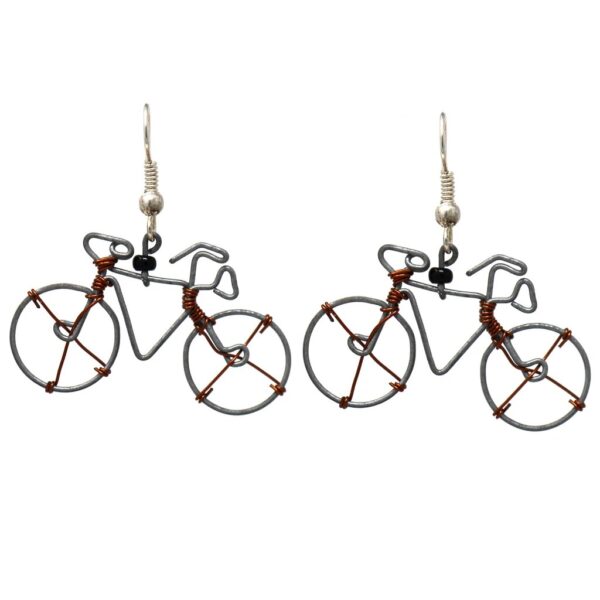 Wire Bicycle Earrings - Creative Alternatives - Image 2