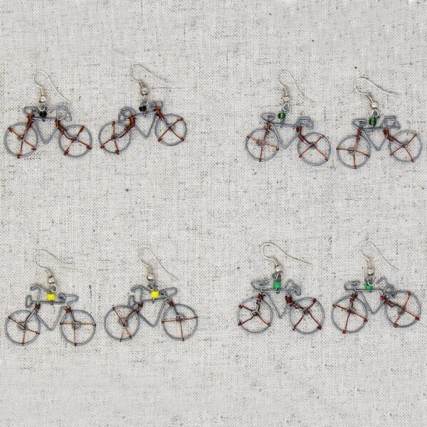 Wire Bicycle Earrings - Creative Alternatives - Image 3