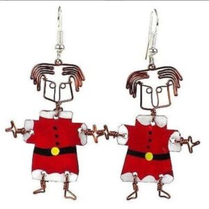 Set of 10 Dancing Girl Santa Earrings - Creative Alternatives