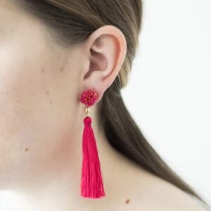 The Rosette Tassel Earring, Carousel - Aid Through Trade