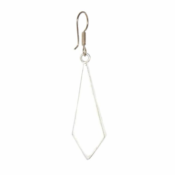 Abalone Diamond-Shaped Dangle Earrings - Image 3