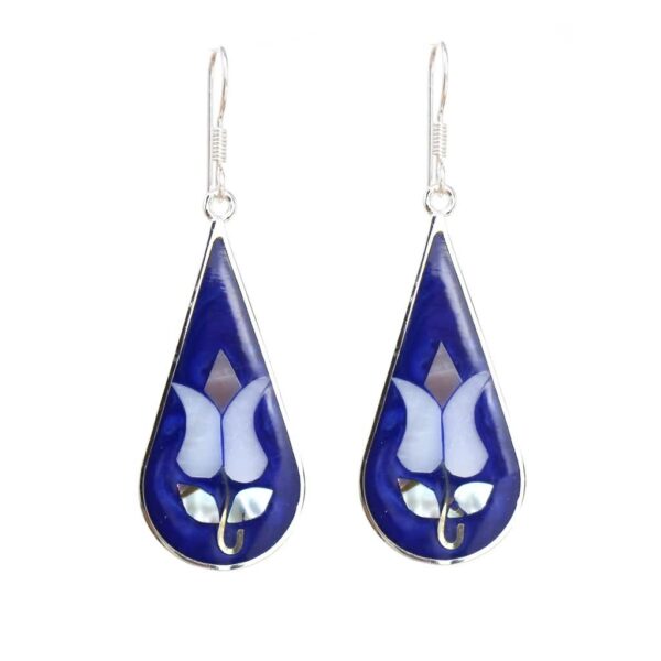 Tulip Abalone Teardrop Earrings - Image 7