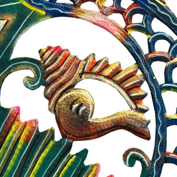 24 inch Painted Fish & Shell - Caribbean Craft - Image 5