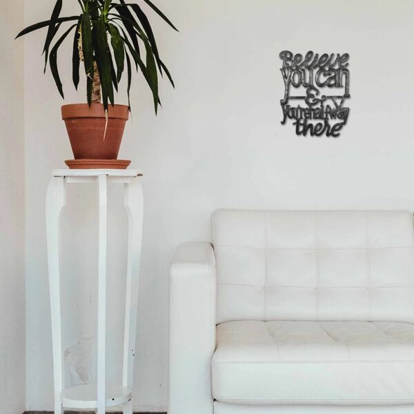 Believe You Can Metal Wall Art - Croix des Bouquets - Image 2
