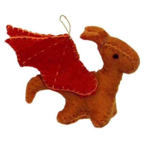 Mythical Dragons Felt Ornaments, Set of 4 - Image 5